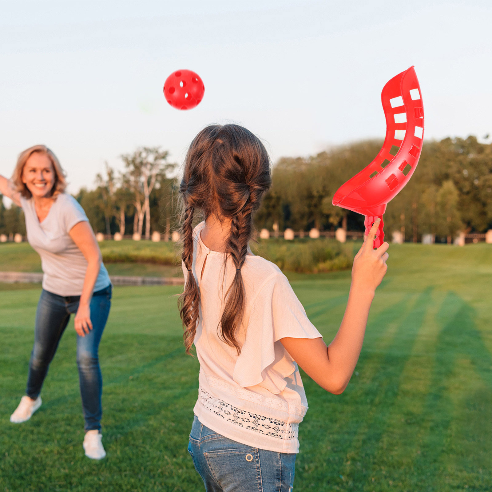 Kids Outdoor Activities - 1Set Scoop Ball Catch Game Launch