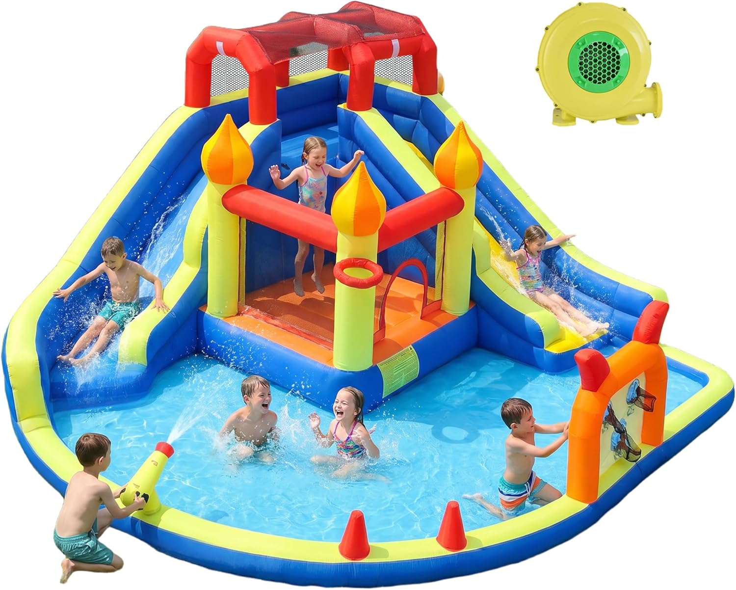 Kids Outdoor Water - Kids Jumping Castle with Two Long
