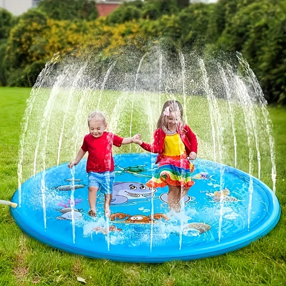 Kids Outdoor Activity Centre - Children Play Spray Mat 100cm Beach
