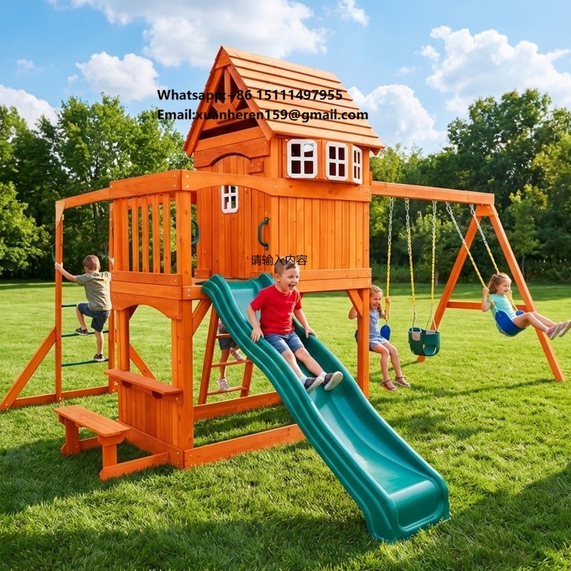 Kids Outdoor Monkey Bars - Large Outdoor Amusement Equipment Children Toy