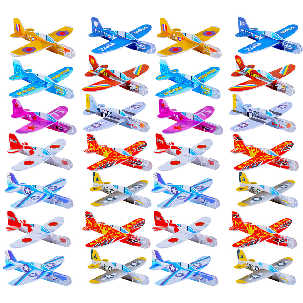 Kids Outdoor Activities - 30Pcs Airplane Small Outdoor Throwing Glider