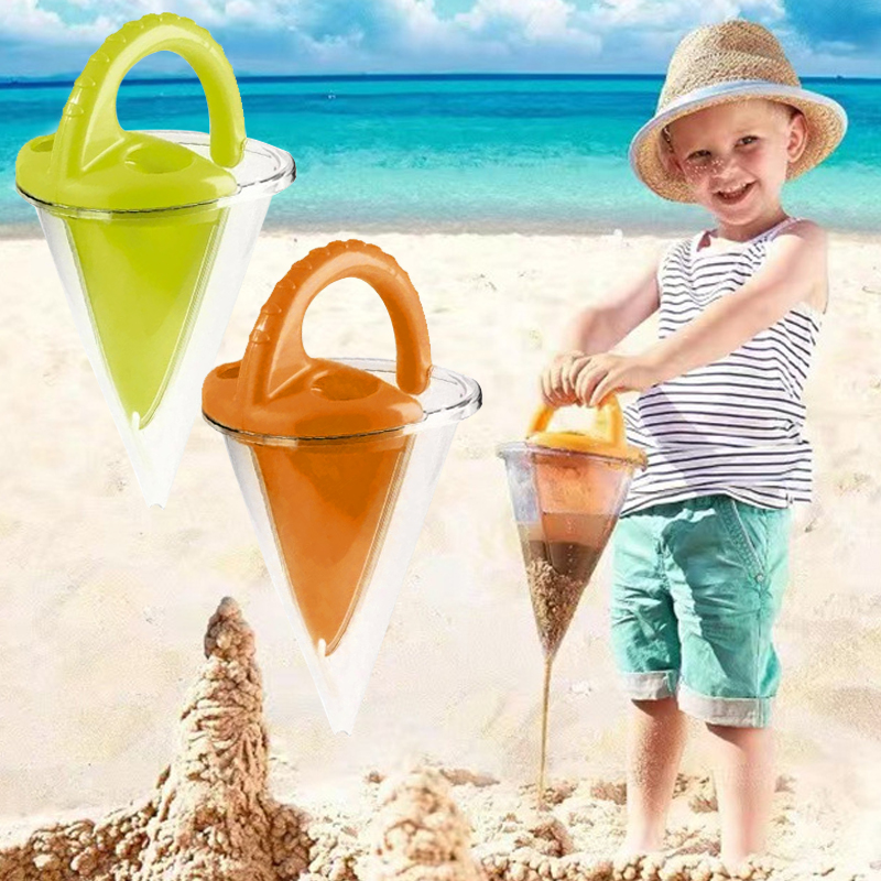 Kids Outdoor Equipment - ~~Beach Children Wash Sand Overflow Funnel