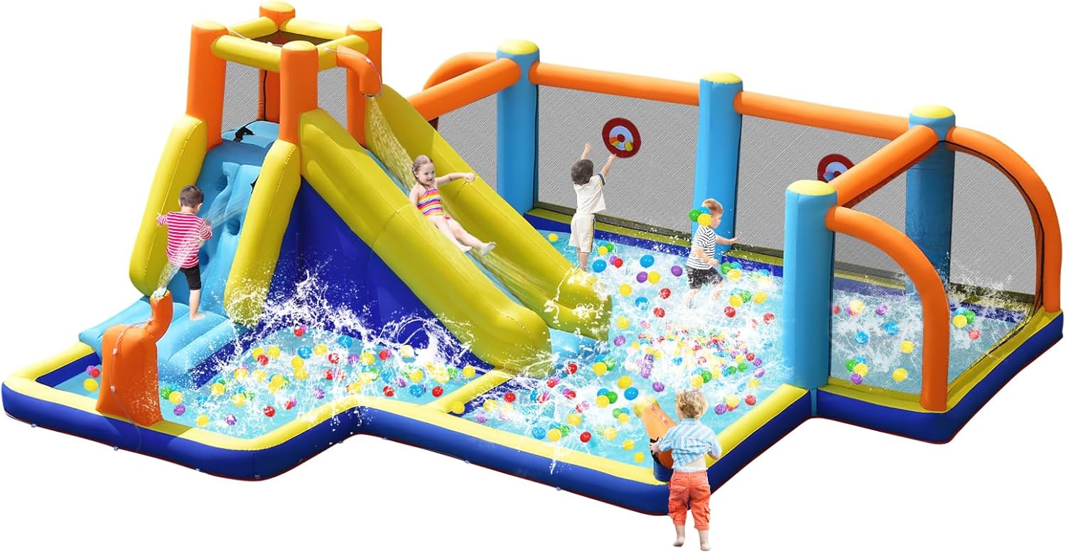 Kids Outdoor Water - Giant Inflatable Water Slide Bounce House