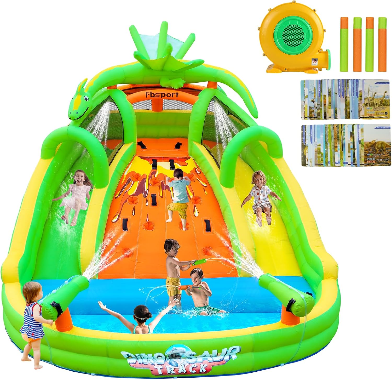 Kids Outdoor Water - Kids Inflatable Bounce House with Slide,