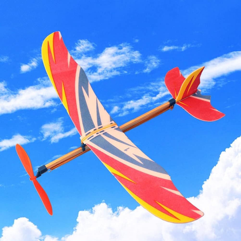 Kids Outdoor Equipment - 10PCS Airplane Model Rubber Band Powered