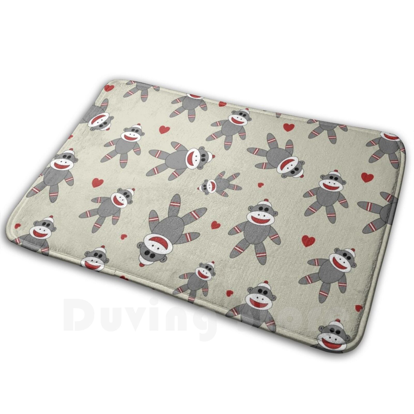 Kids Outdoor Monkey Bars - Cute Sock Monkey Carpet Mat Rug