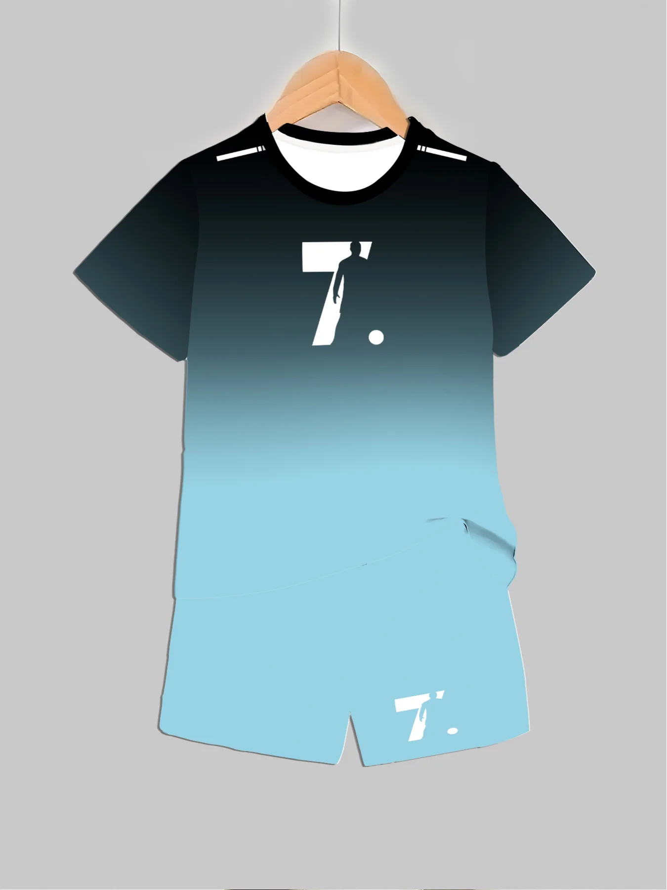 Outdoor Kid - Kids Clothes Sports Letter Theme Gradient