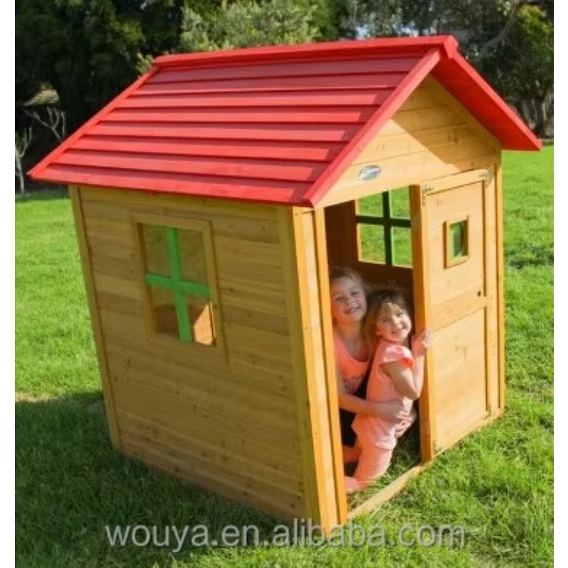 Kids Outdoor Playhouse - Cheap Prefabricated Wooden Playhouse Waterproof Wood