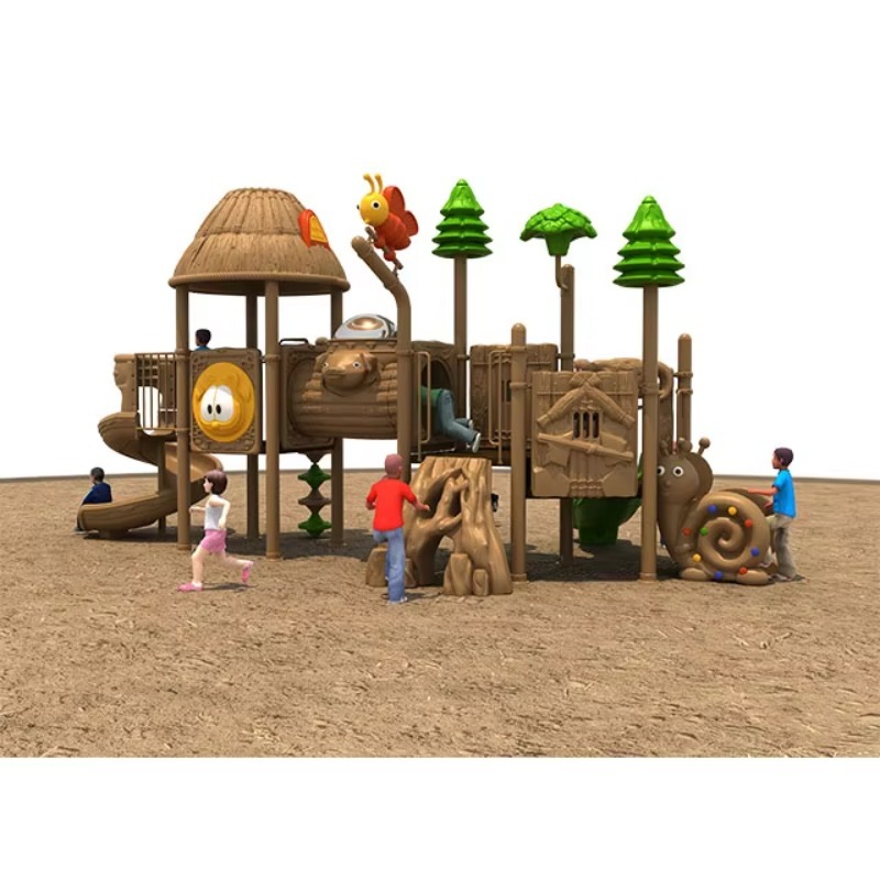 Kids Outdoor Equipment - Playground Outdoor Kids Slide With Swings
