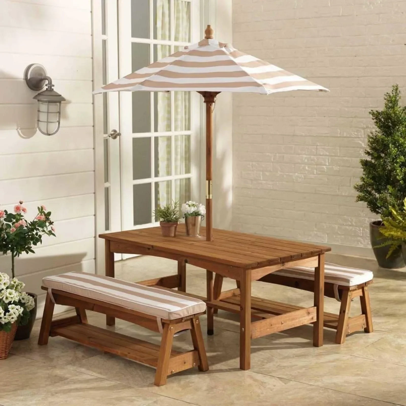 For Outdoor Wooden Table & Ben - Kids Outdoor Bench Table ulasan dan harga