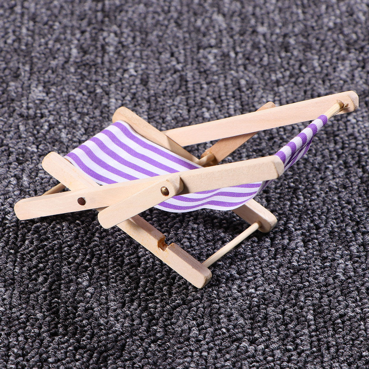 1Pcs Wood Beach Chair Mini Str - Kids Outdoor House Accessories ulasan dan harga