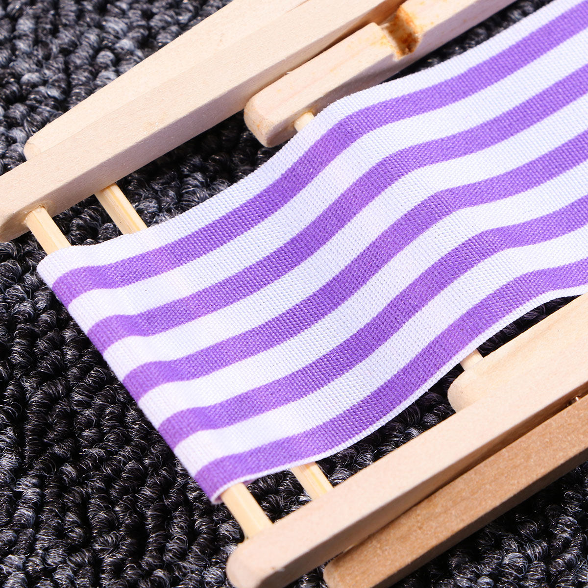 1Pcs Wood Beach Chair Mini Str - Kids Outdoor House Accessories ulasan dan harga