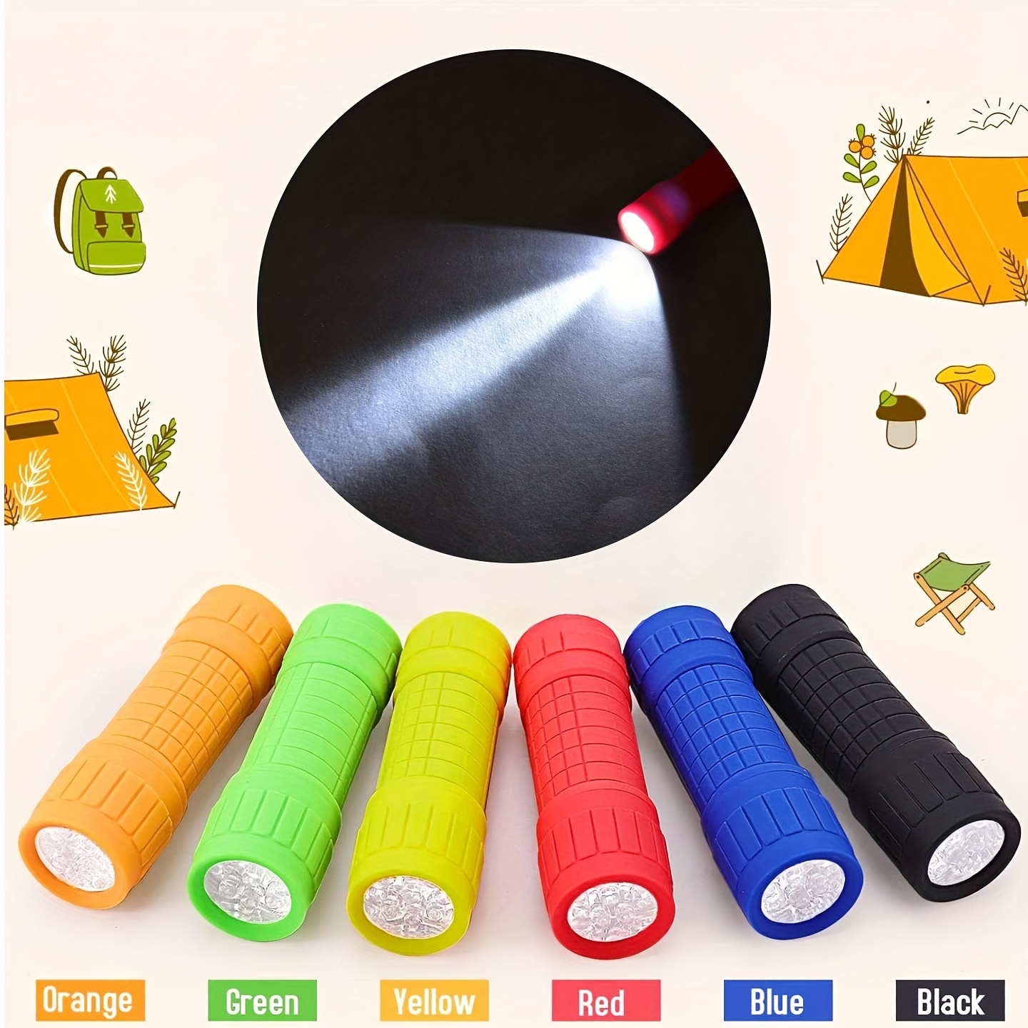 Mini Portable Flashlight Nine  - Outdoor Kid ulasan dan harga