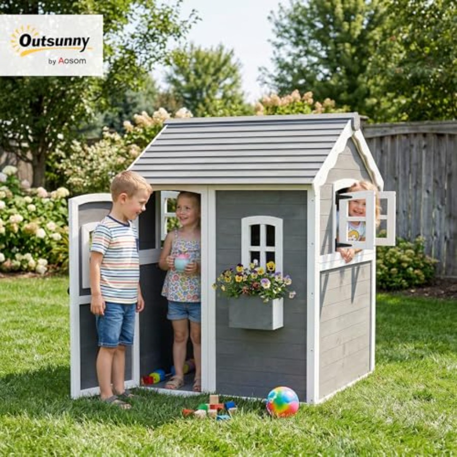 Outdoor wooden playhouse for k - Kids Outdoor Playhouse ulasan dan harga