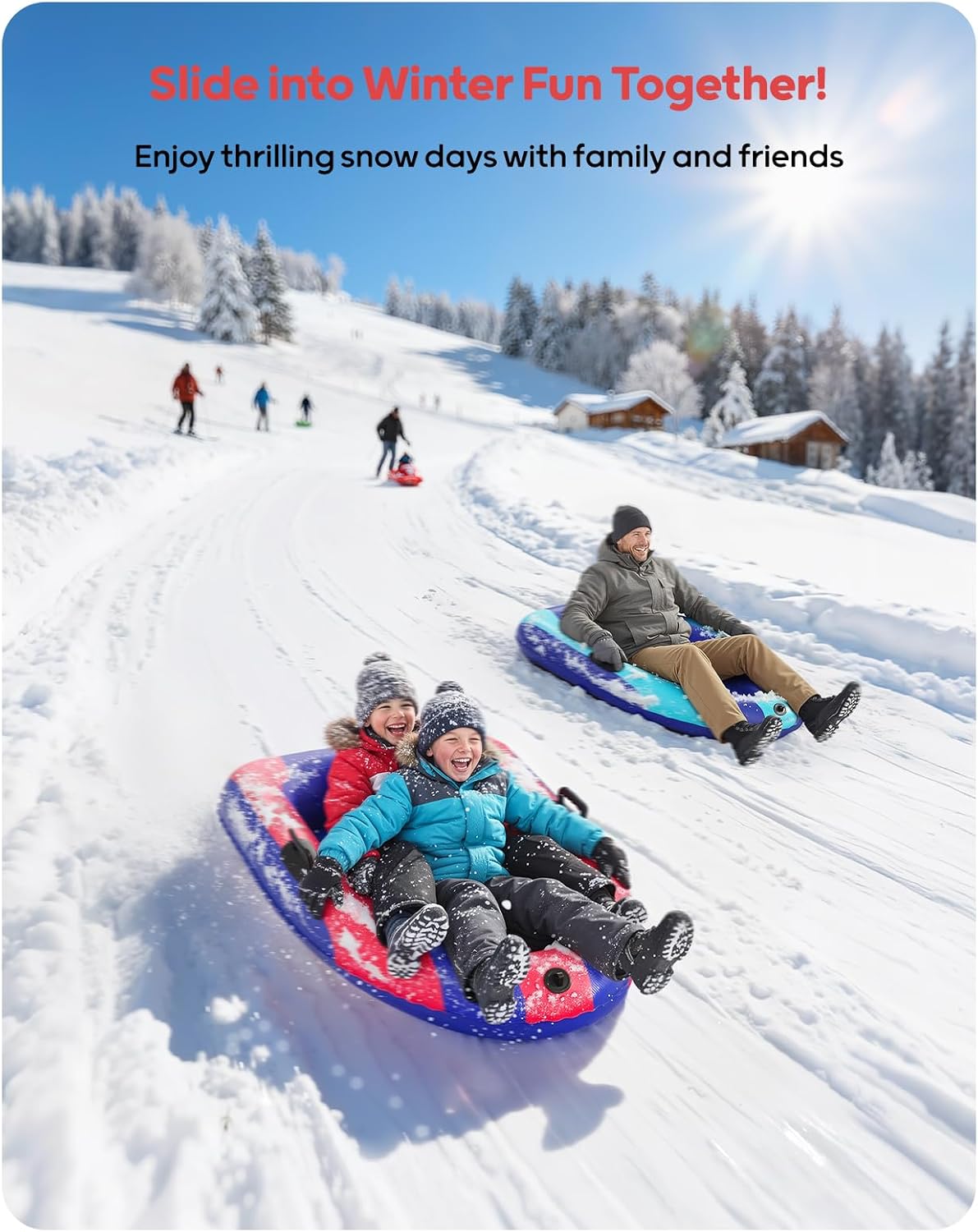 QPAU Inflatable PVC Snow Sled  - Outdoor Kid ulasan dan harga