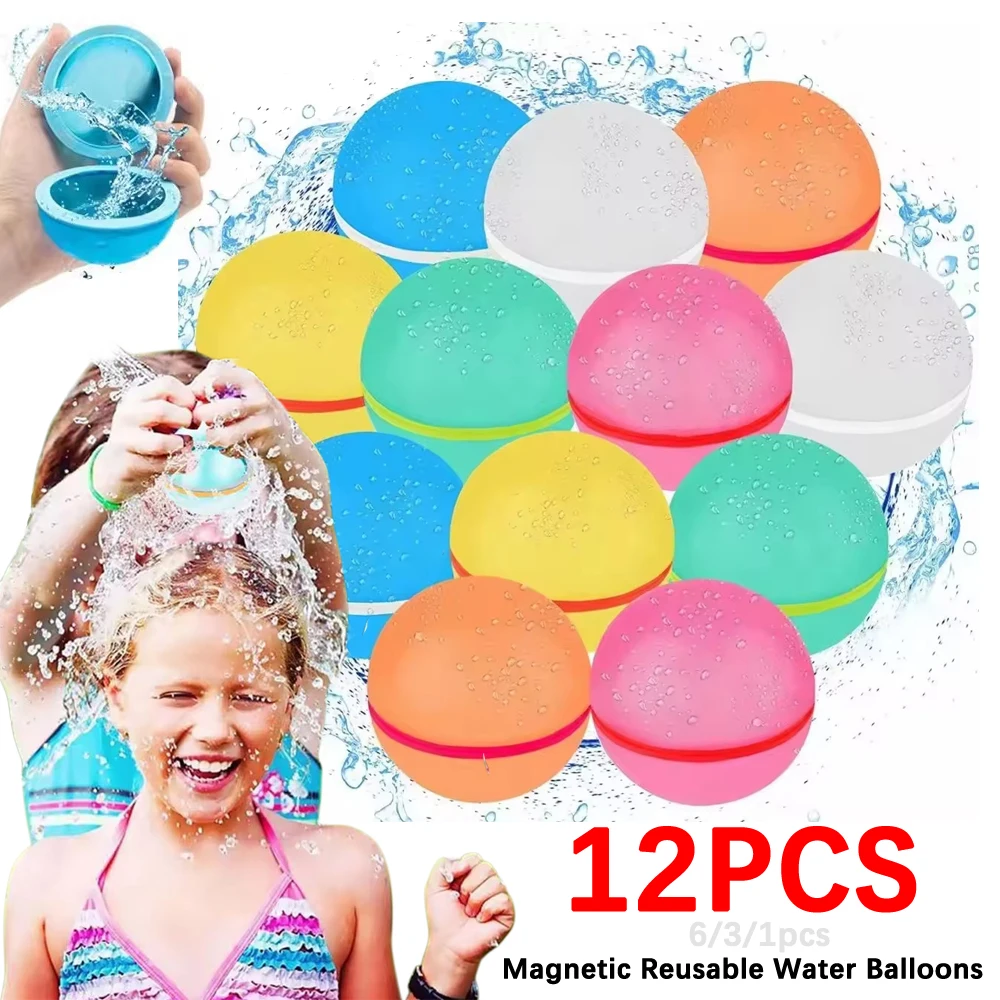 12/6/3/1PCS Magnetic Reusable  - Kids Outdoor Water Toys ulasan dan harga