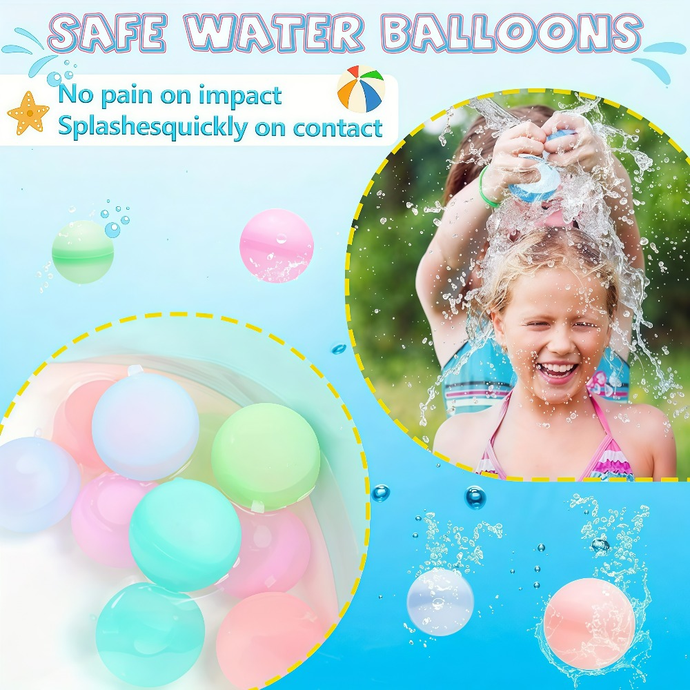12/20/24/40Pcs Reusable Water  - Kids Outdoor Water Toys ulasan dan harga