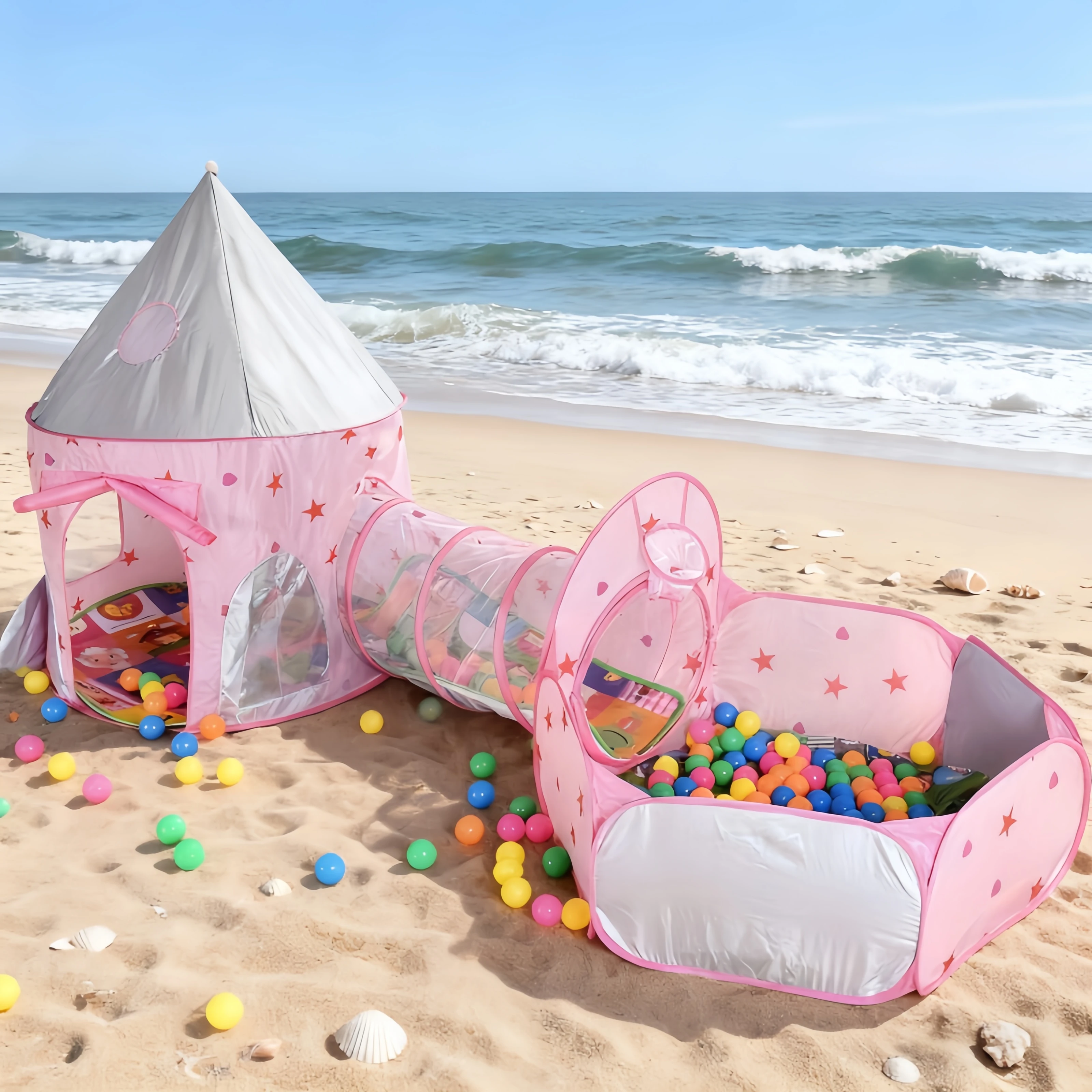 3 in 1 Kids Tent House Portabl - Kids Outdoor House Accessories ulasan dan harga