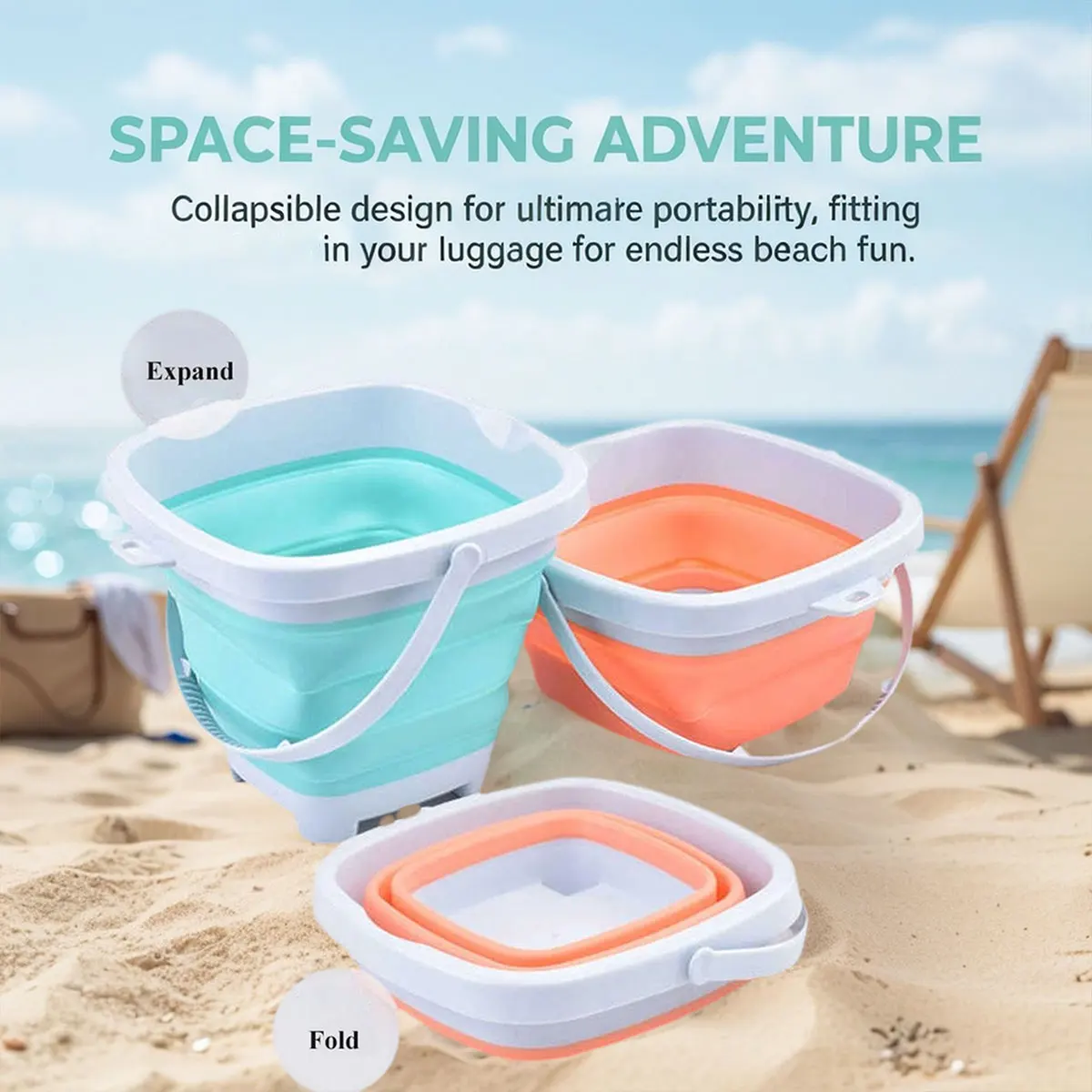 Different Foldable Sand Bucket - Kids Outdoor Activity Centre ulasan dan harga