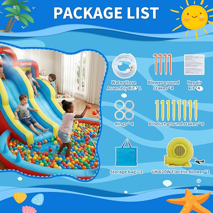 All-Season 8-in-1 Inflatable W - Kids Outdoor Water ulasan dan harga