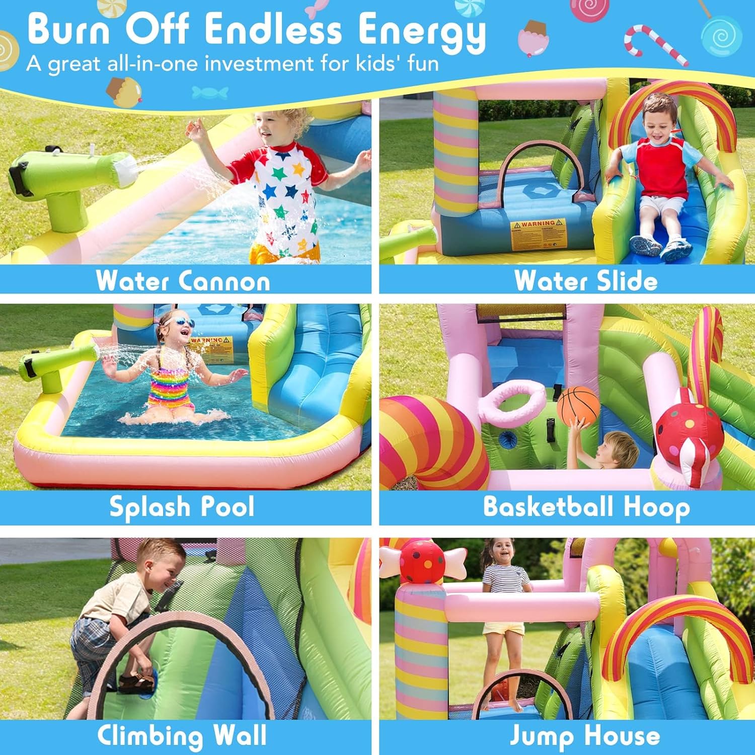 Kids Inflatable Water Slide Bo - Kids Outdoor Water ulasan dan harga