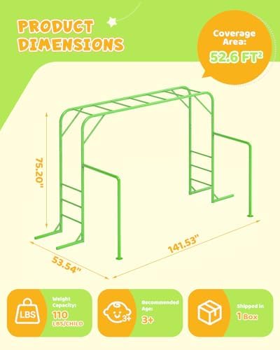 Outdoor Monkey Bar Set with Cl - Kids Outdoor Monkey Bars ulasan dan harga
