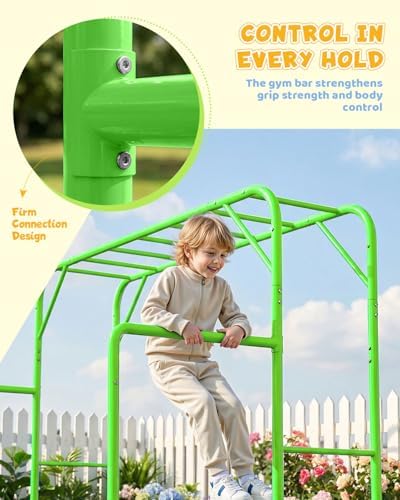 Outdoor Monkey Bar Set with Cl - Kids Outdoor Monkey Bars ulasan dan harga
