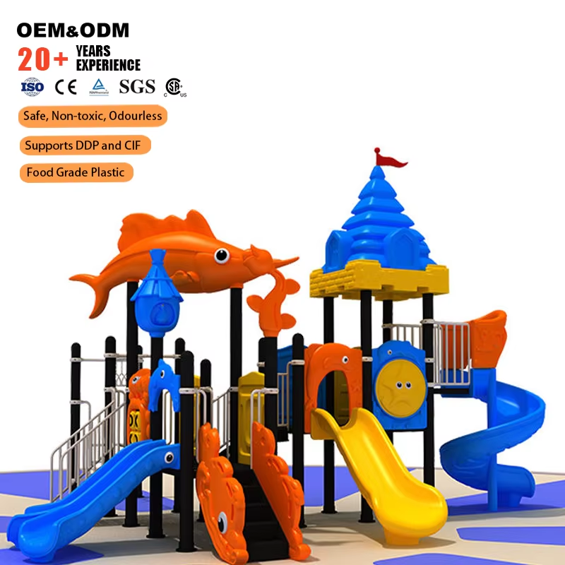 Factory Direct Custom Ocean Th - Kids Outdoor Slide Set ulasan dan harga