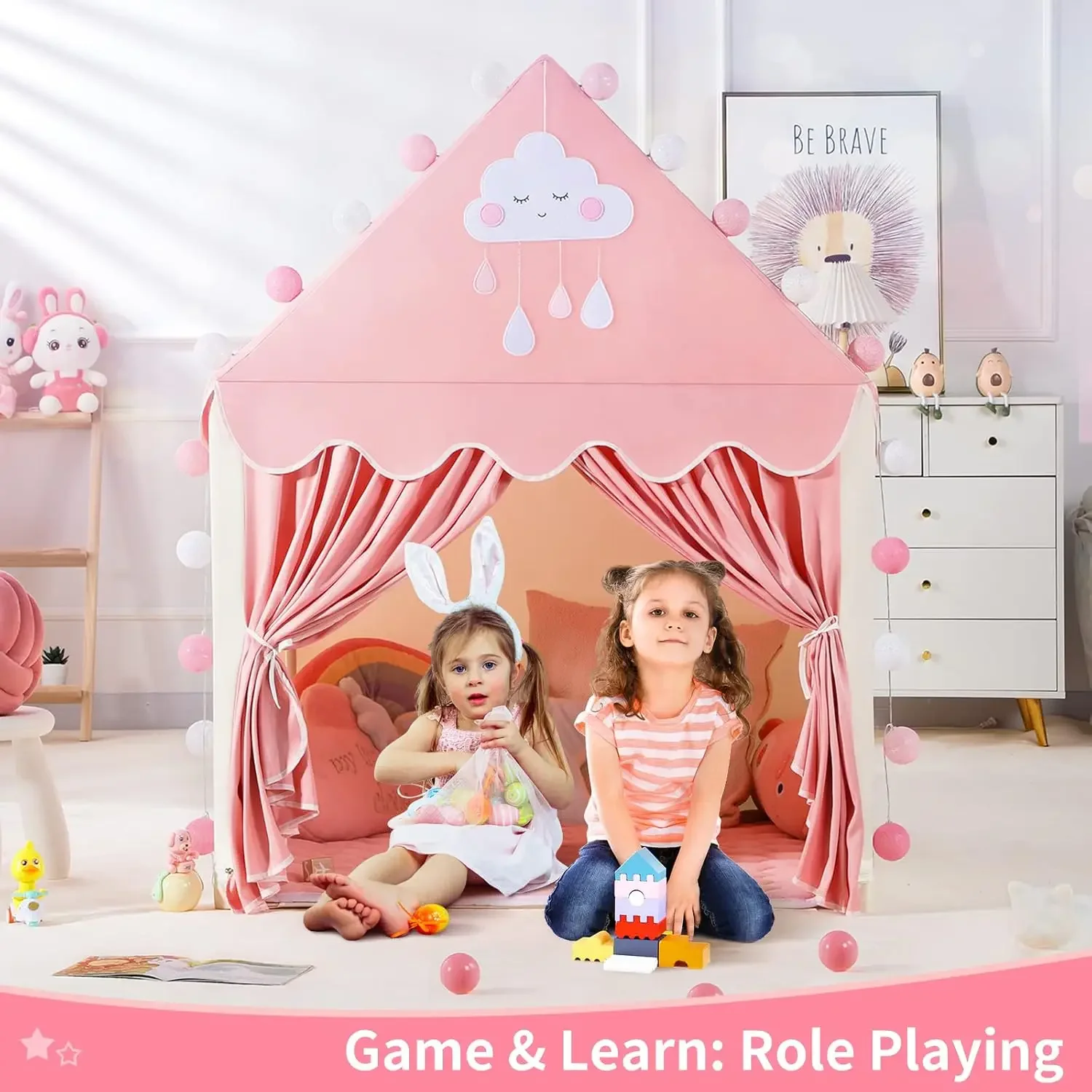 Children Play Tent Princess Ca - Kids Outdoor House Accessories ulasan dan harga