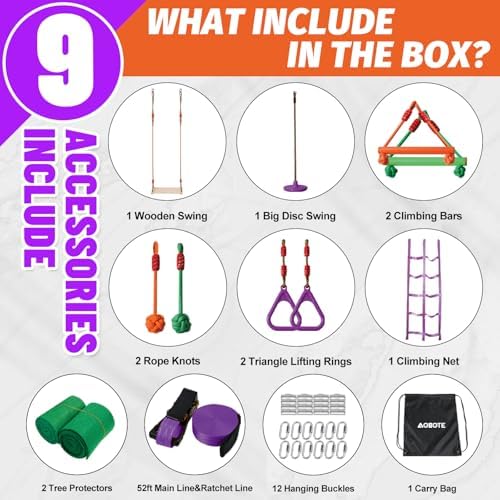 Obstacle Course for Kids-Slack - Kids Outdoor Monkey Bars ulasan dan harga