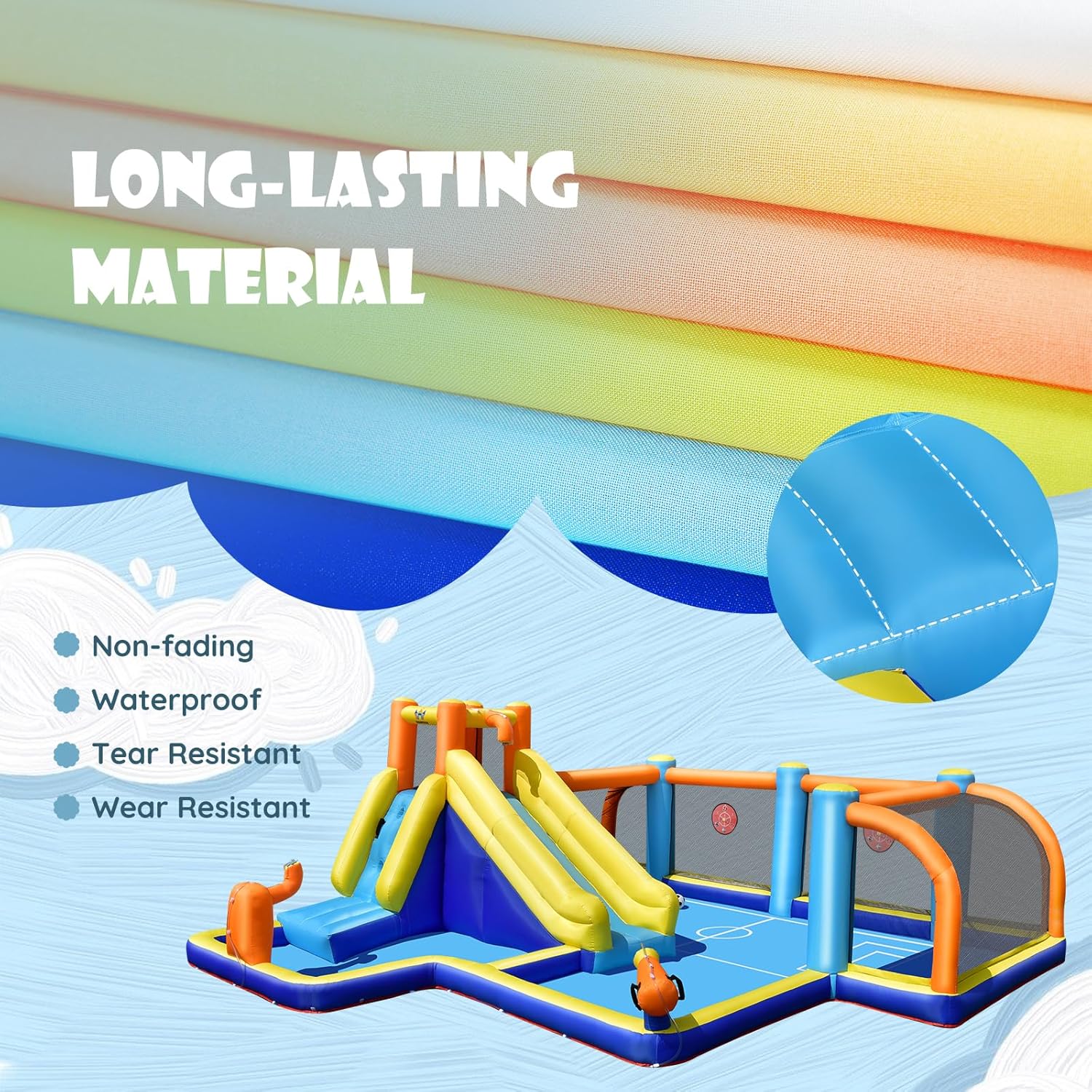 Giant Inflatable Water Slide B - Kids Outdoor Water ulasan dan harga