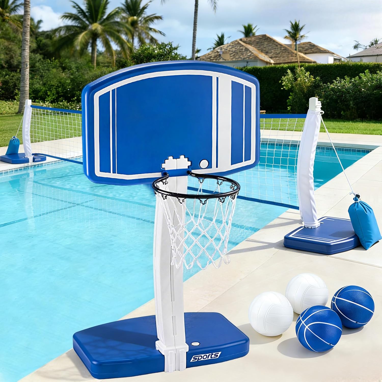 Above Ground Pool Basketball H - Kids Outdoor Water ulasan dan harga