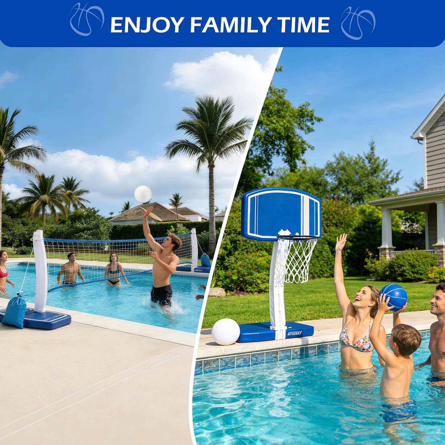 Above Ground Pool Basketball H - Kids Outdoor Water ulasan dan harga