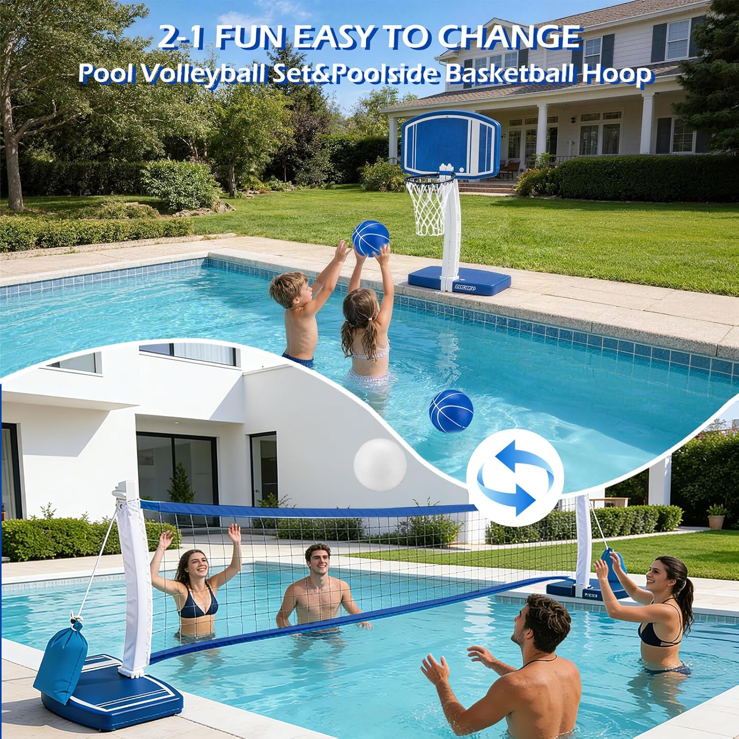 Above Ground Pool Basketball H - Kids Outdoor Water ulasan dan harga