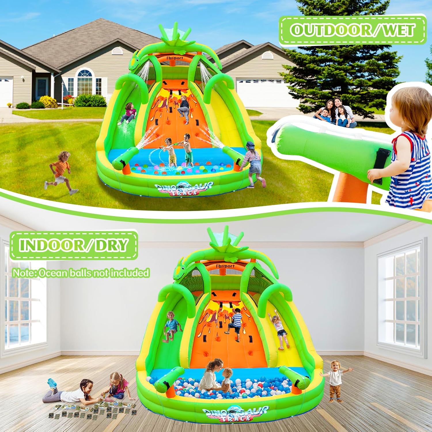 Kids Inflatable Bounce House w - Kids Outdoor Water ulasan dan harga