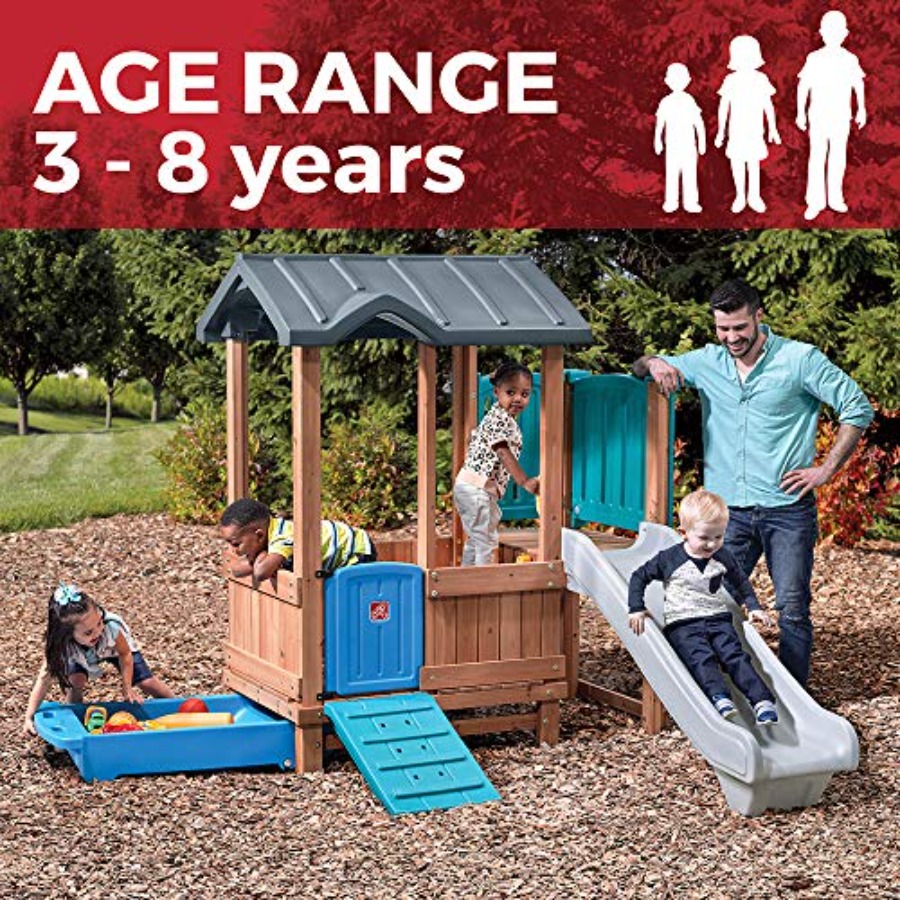 Woodland Adventure Playhouse & - Kids Outdoor Slide Set ulasan dan harga