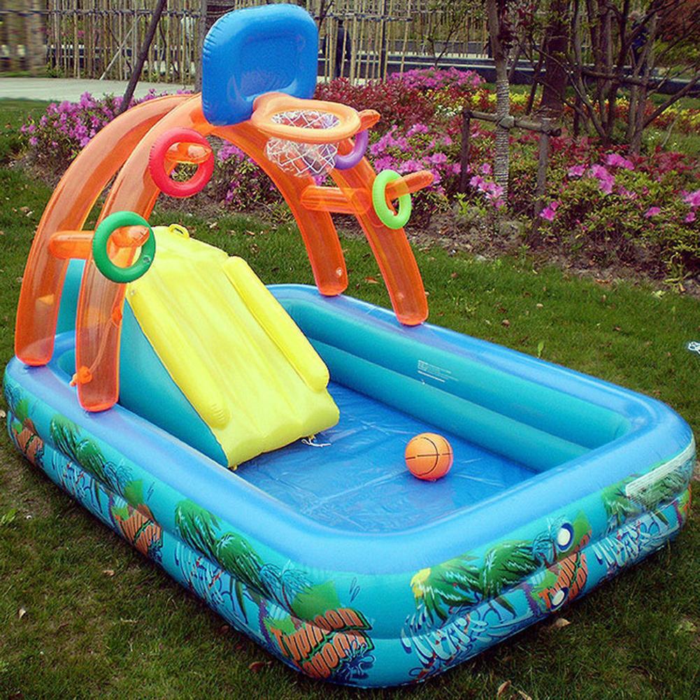 New Water Slide Children Fun L - Kids Outdoor Slide Set ulasan dan harga