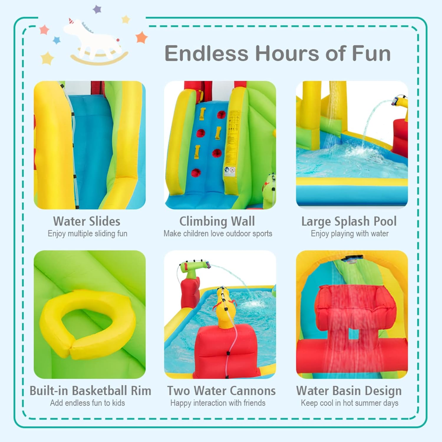 Mega Inflatable Water Park Bou - Kids Outdoor Water ulasan dan harga