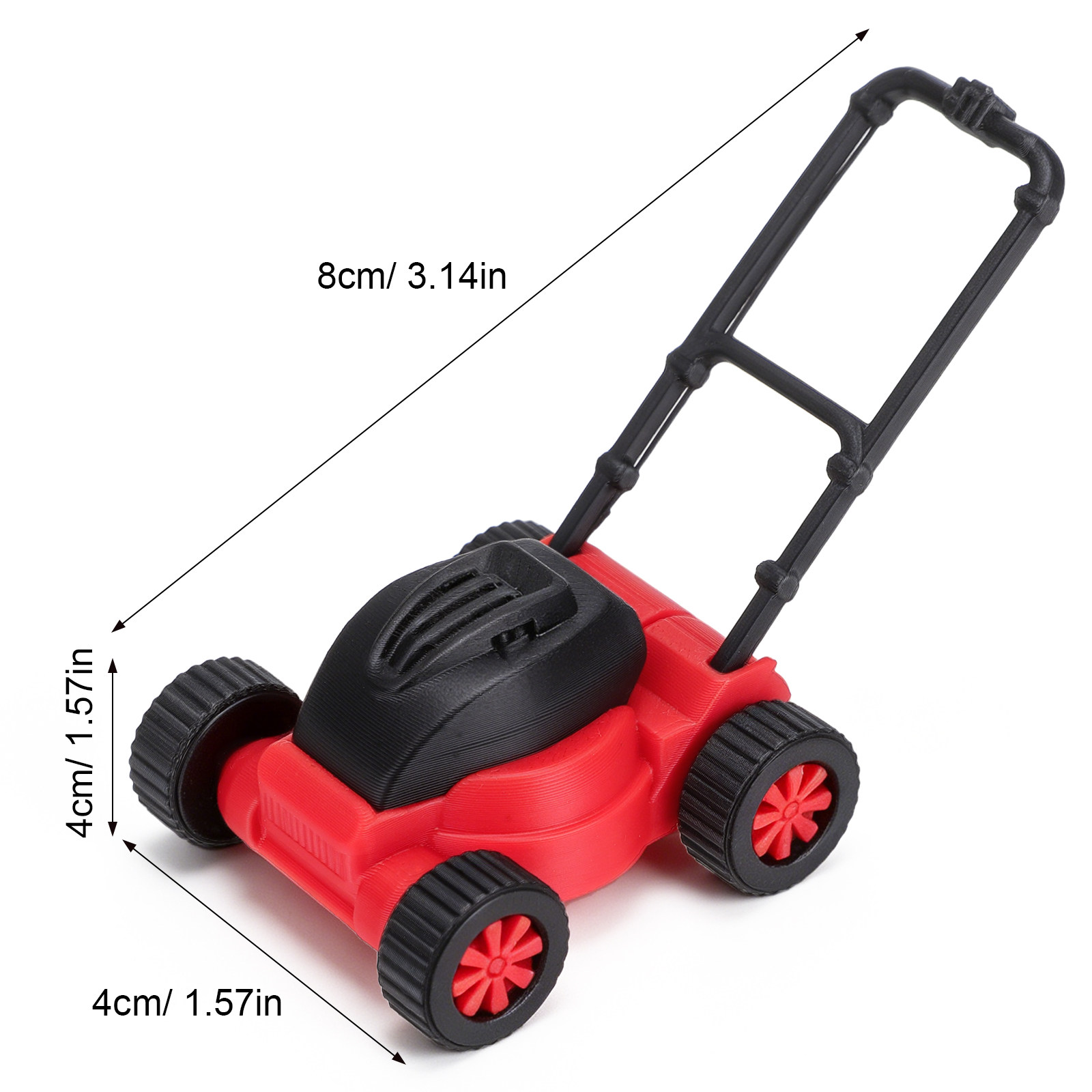 Dollhouse Mini Lawn Mower 1:18 - Kids Outdoor House Accessories ulasan dan harga
