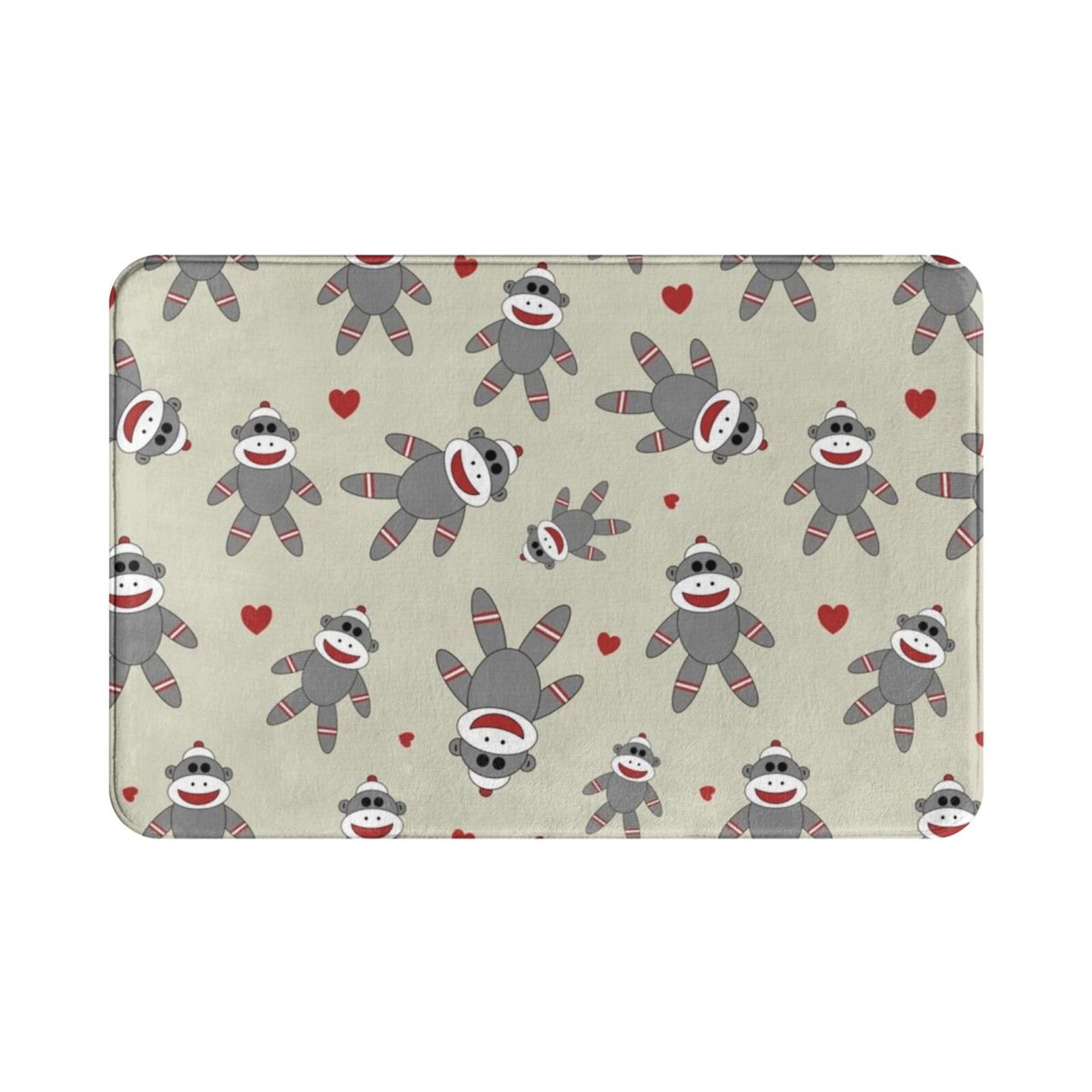 Cute Sock Monkey Carpet Mat Ru - Kids Outdoor Monkey Bars ulasan dan harga