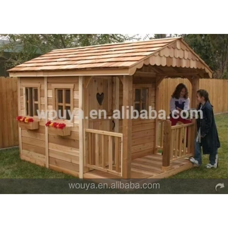 Cheap Prefabricated Wooden Pla - Kids Outdoor Playhouse ulasan dan harga