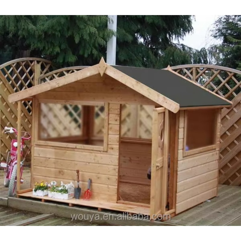 Cheap Prefabricated Wooden Pla - Kids Outdoor Playhouse ulasan dan harga