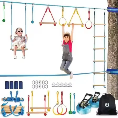 Warrior Obstacle Course Kit fo - Kids Outdoor Monkey Bars ulasan dan harga