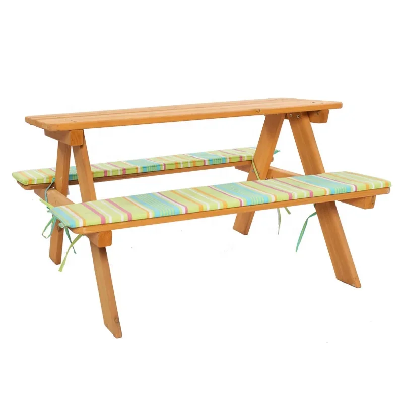 -Outdoor furniture wood kids t - Kids Outdoor Bench Table ulasan dan harga