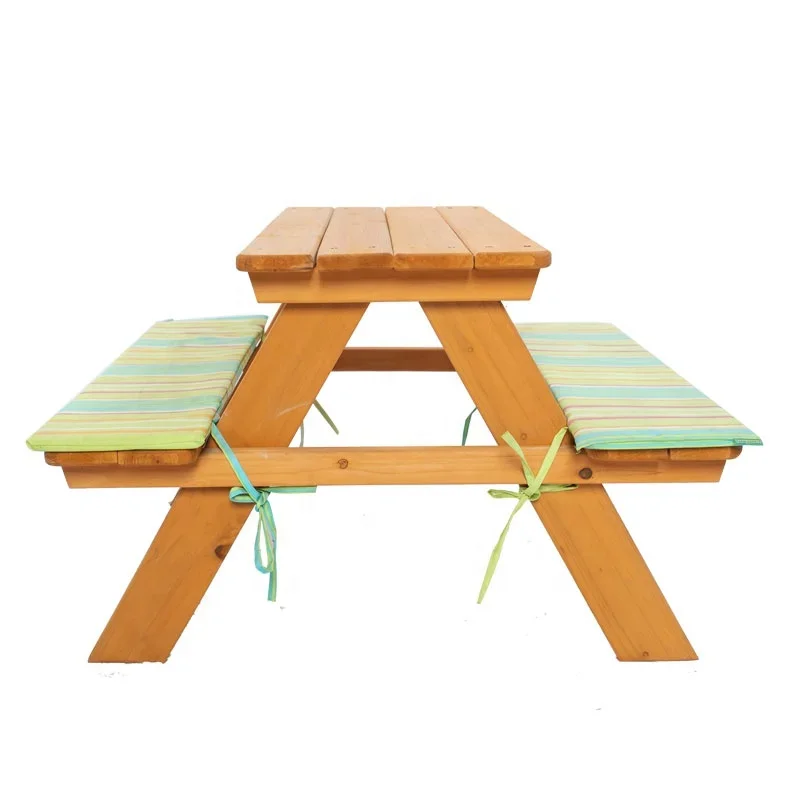-Outdoor furniture wood kids t - Kids Outdoor Bench Table ulasan dan harga