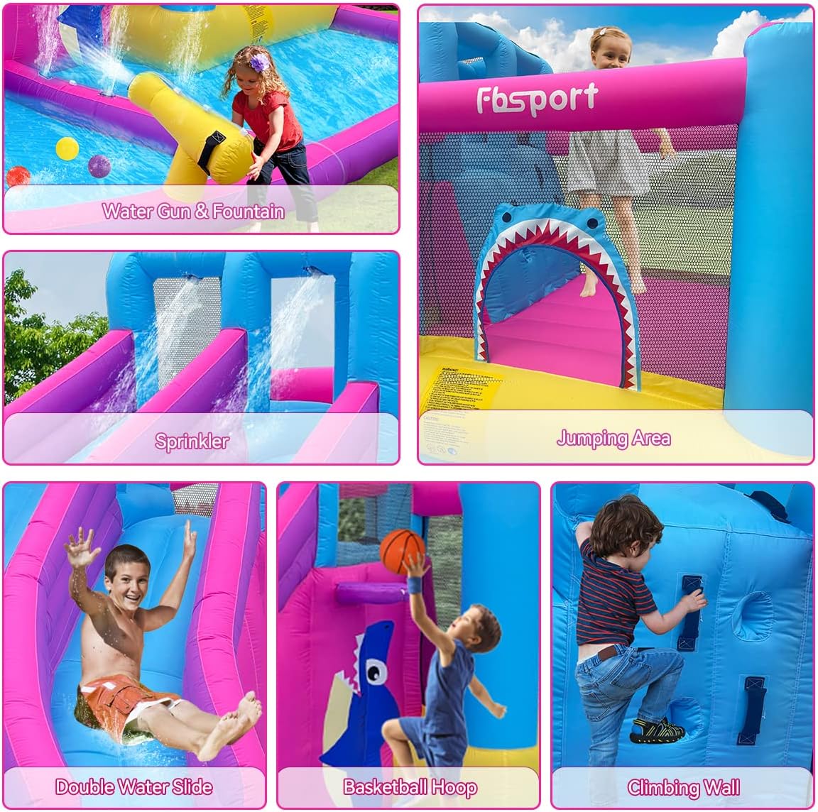 Twin Water Slides Inflatable B - Kids Outdoor Water ulasan dan harga