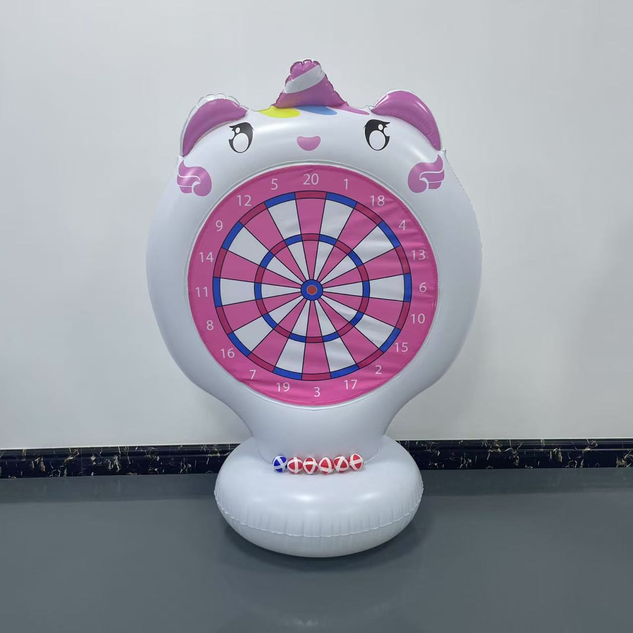 Inflatable Unicorn Throwing Ga - Outdoor Kid ulasan dan harga