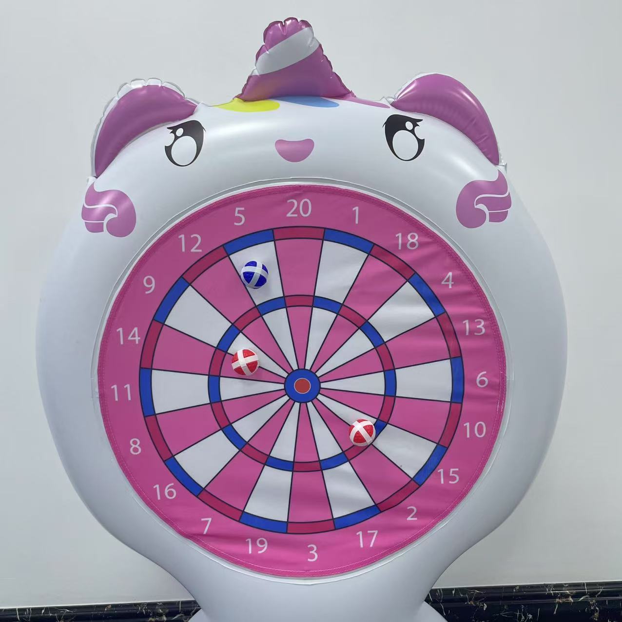 Inflatable Unicorn Throwing Ga - Outdoor Kid ulasan dan harga