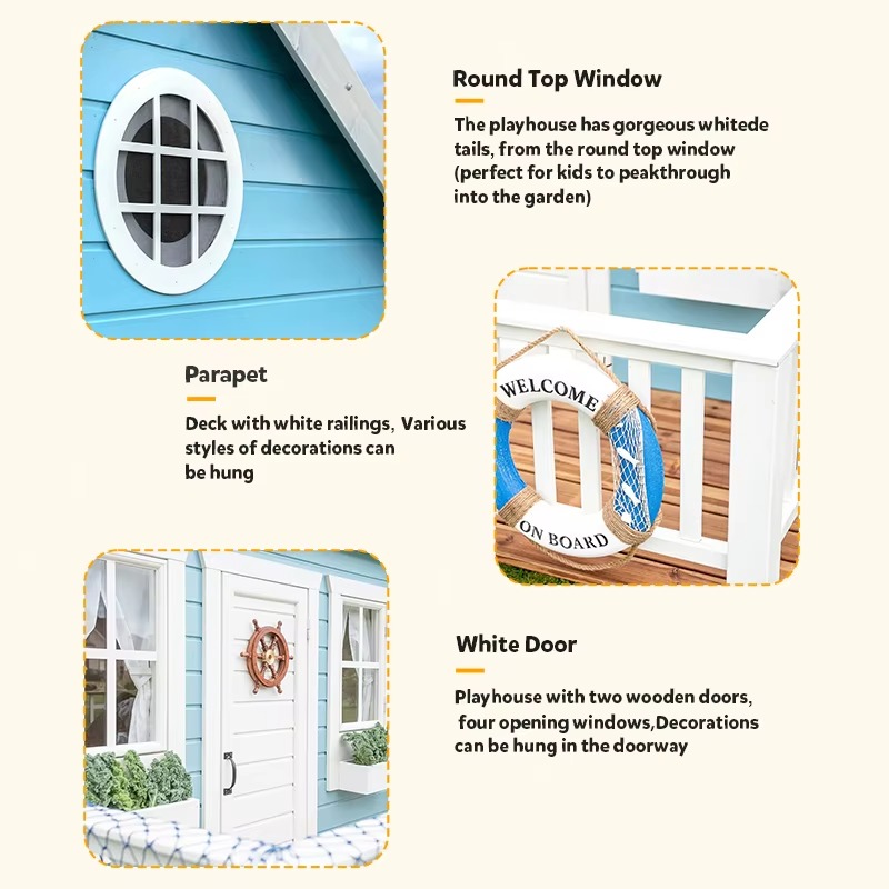 Outdoor Garden Cubby House Chi - Kids Outdoor Playhouse ulasan dan harga